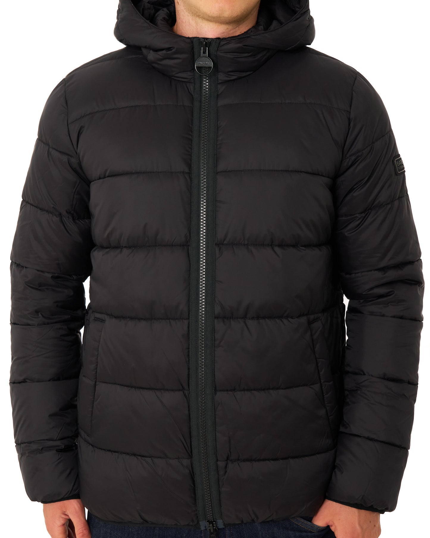 Barbour International Bobber Puffer Jacket Black