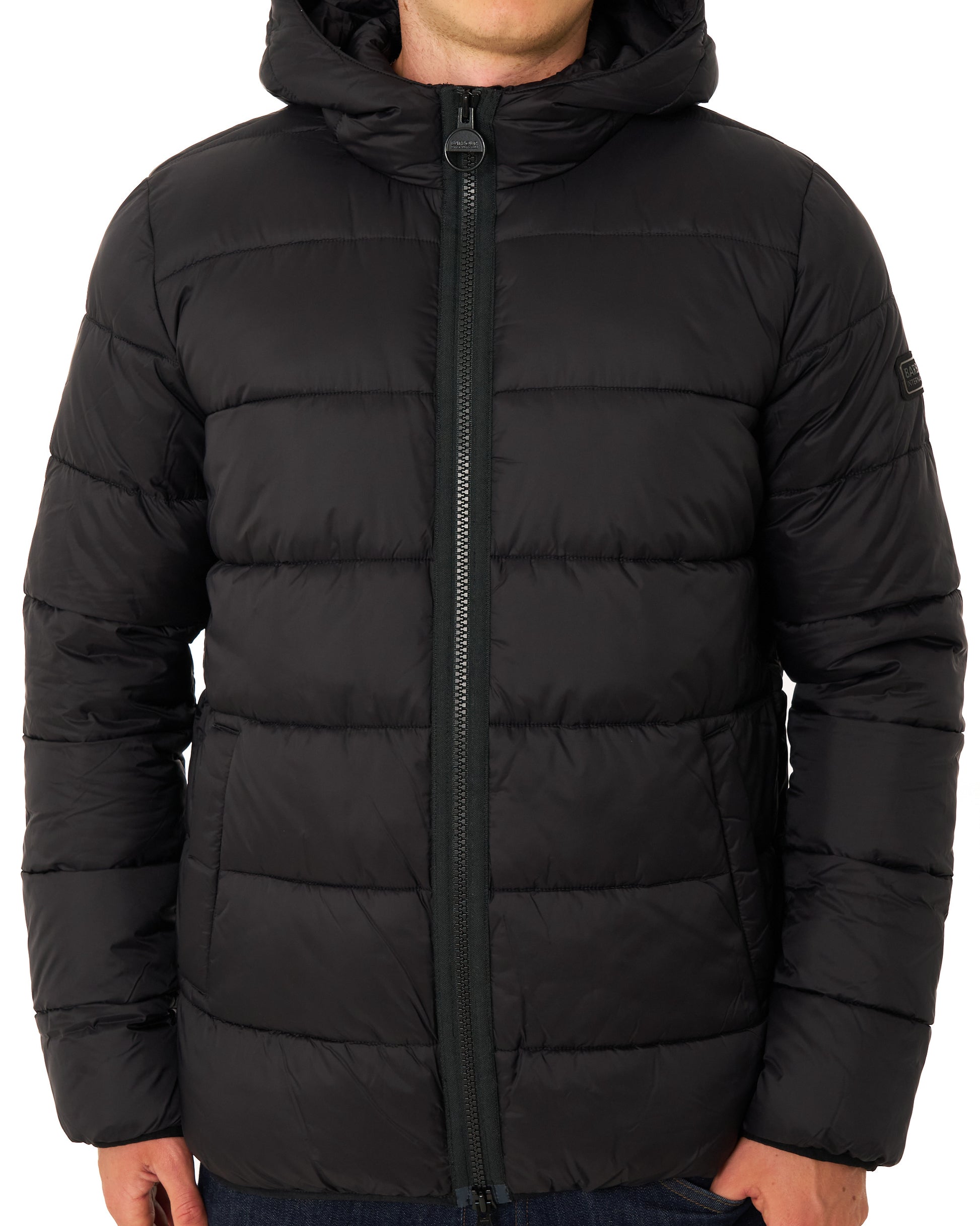 Barbour International Bobber Puffer Jacket Black