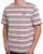 Barbour International Burnwood Stripe T-Shirt Woodrose