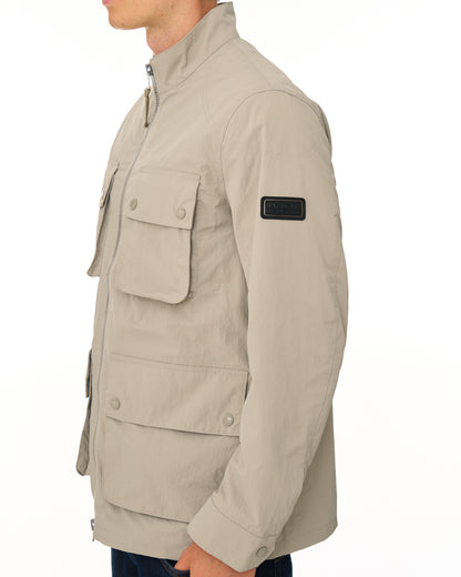 Barbour International Course Showerproof Jacket Concrete