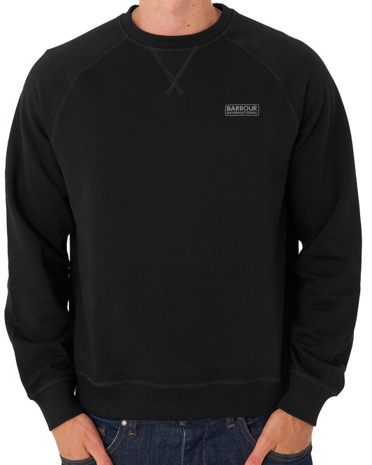 Barbour International Barbour International Essential Crew Sweatshirt Black/Pewter