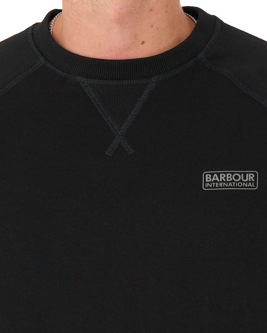 Barbour International Barbour International Essential Crew Sweatshirt Black/Pewter