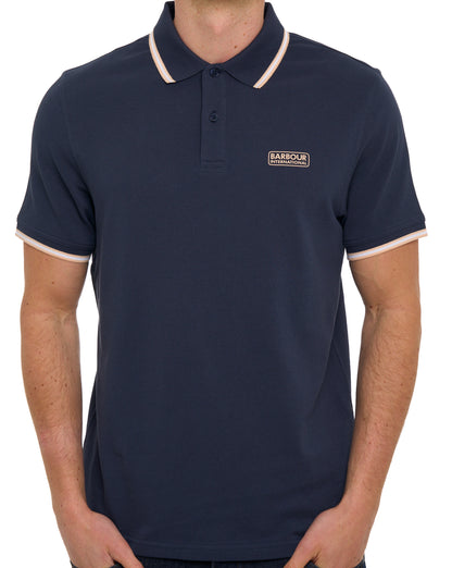 Barbour International Evan Tipped Polo Shirt Oxford Navy