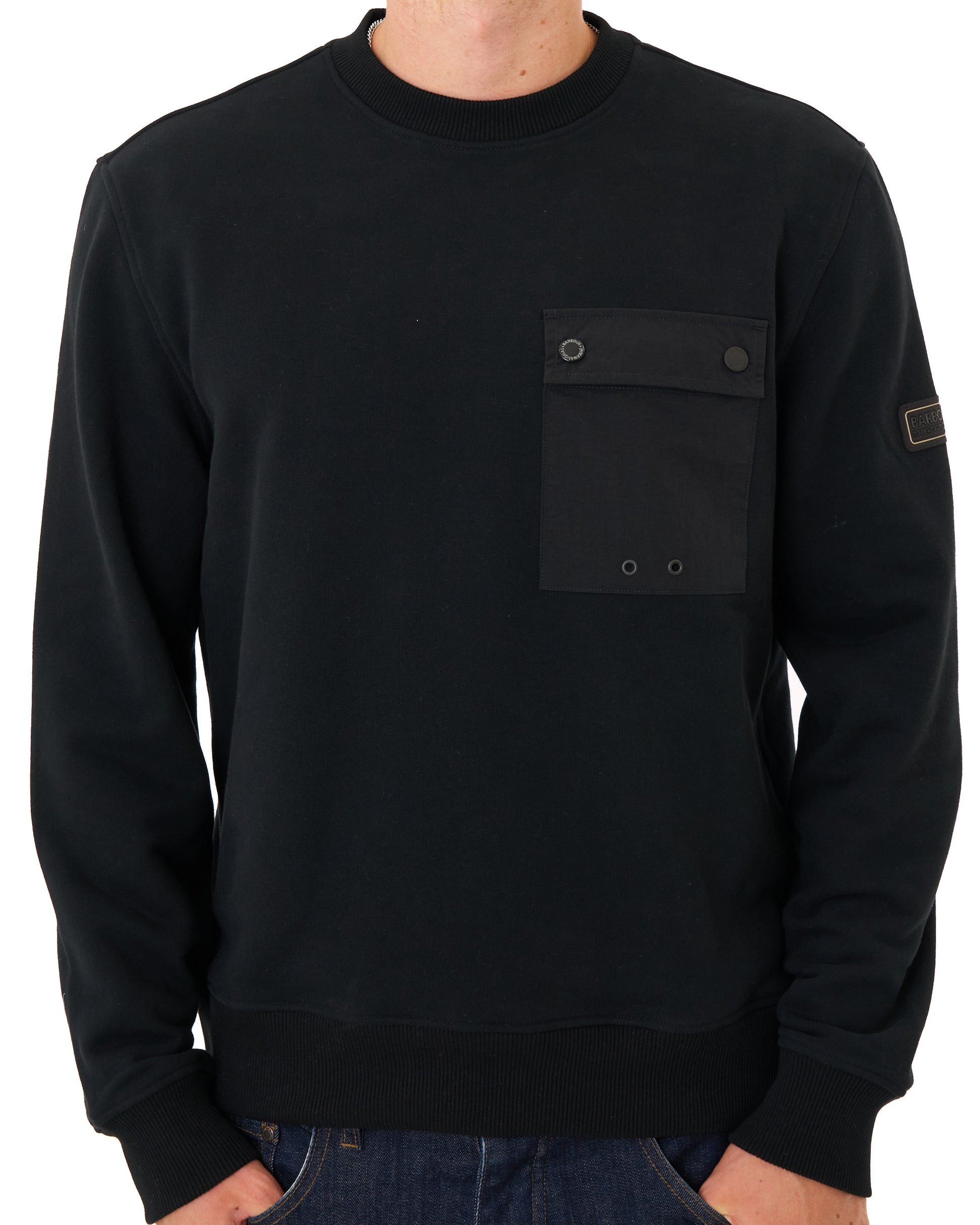 Barbour International Inline Crew Sweat Black