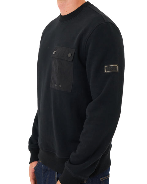 Barbour International Inline Crew Sweat Black