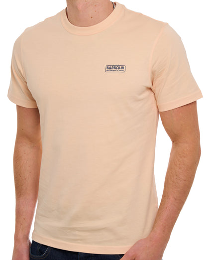 Barbour International Small Logo T Shirt Bleached Apricot