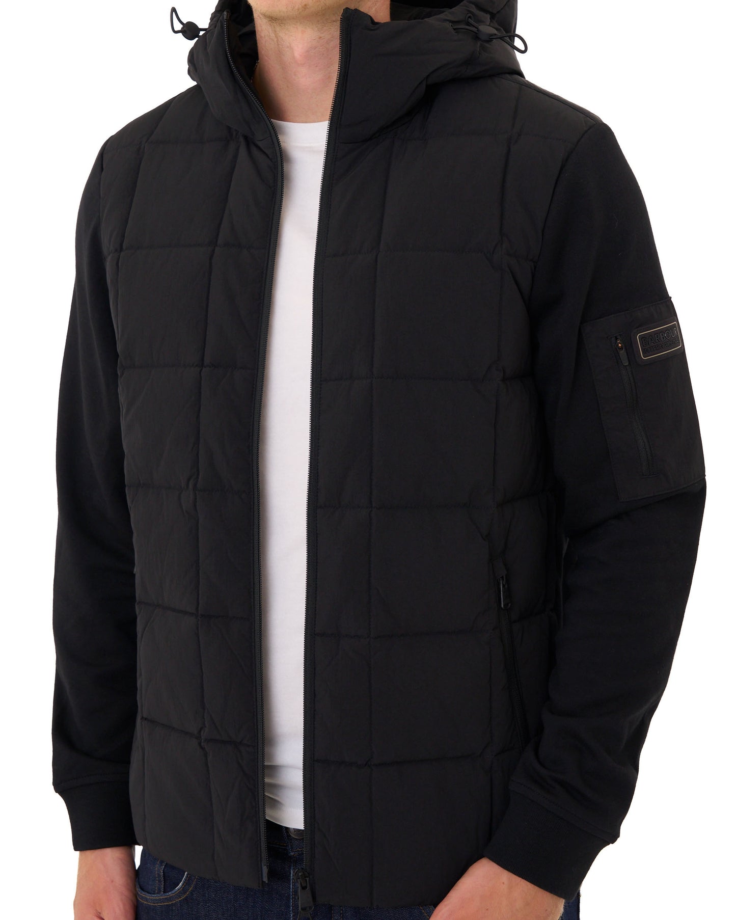 Barbour International Tanfield Quilted Sweat Black