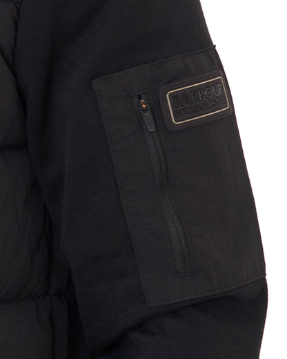 Barbour International Tanfield Quilted Sweat Black