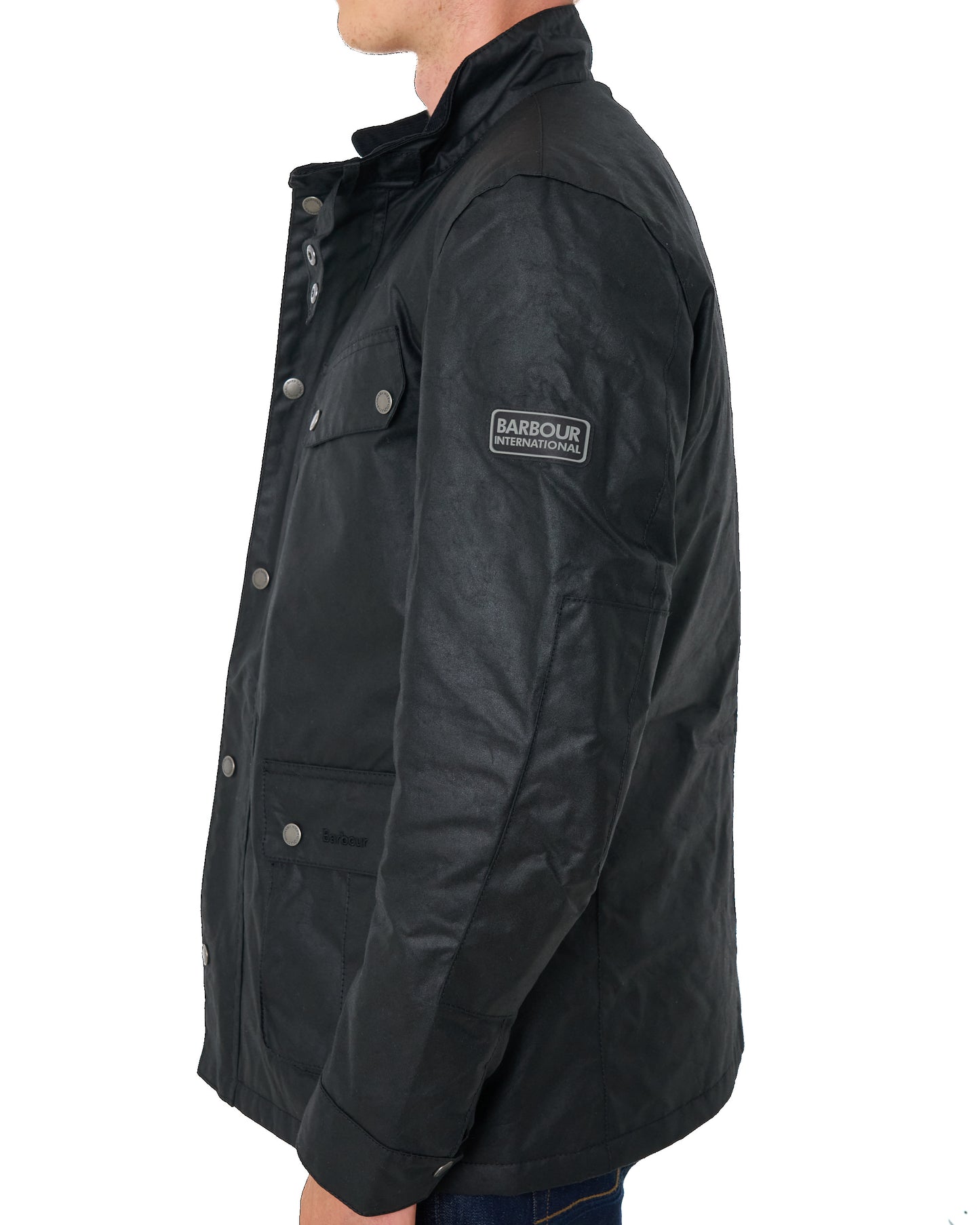 Barbour International Tourer Duke Wachsjacke Schwarz