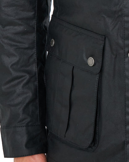 Barbour International Tourer Duke Wachsjacke Schwarz