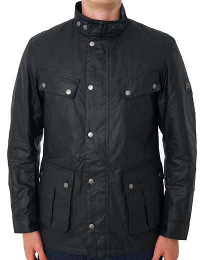 Barbour International Tourer Duke Wachsjacke Schwarz