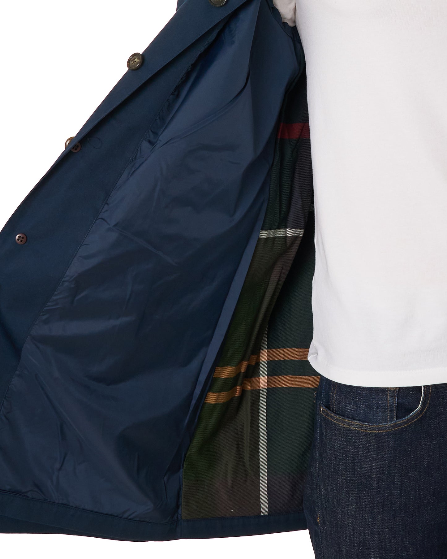 Barbour Lorden Waterproof Mac Navy