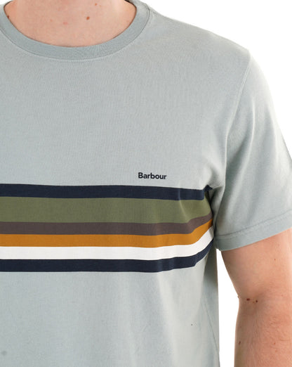 Barbour Newsham T-Shirt Blau Schiefer
