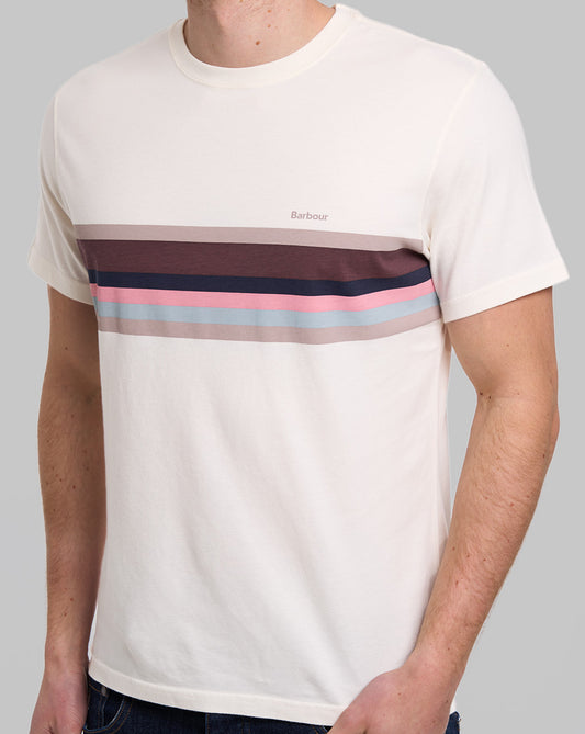 Barbour Barbour Newsham T-Shirt, Flüsterweiß