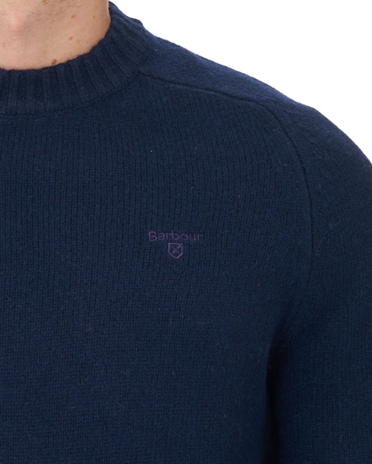 Barbour Barbour Newton Crew Knit Jumper Navy
