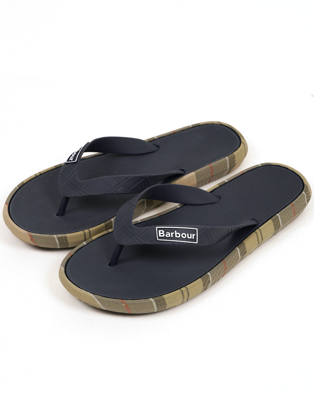 Barbour Oakdale Sandals Navy/Dress Tartan