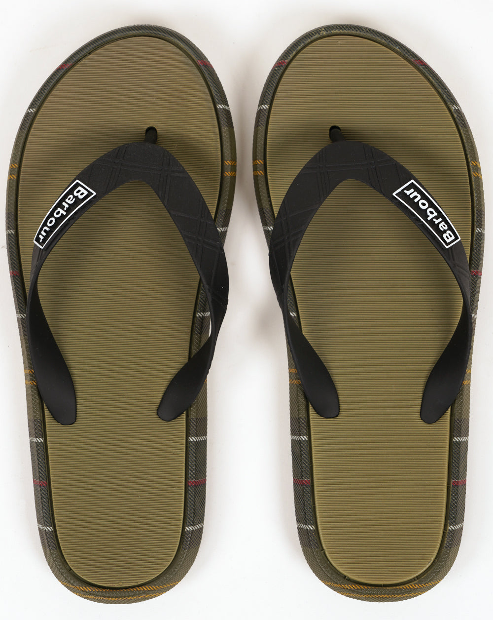 Barbour Oakdale Sandals Olive/Classic Tartan