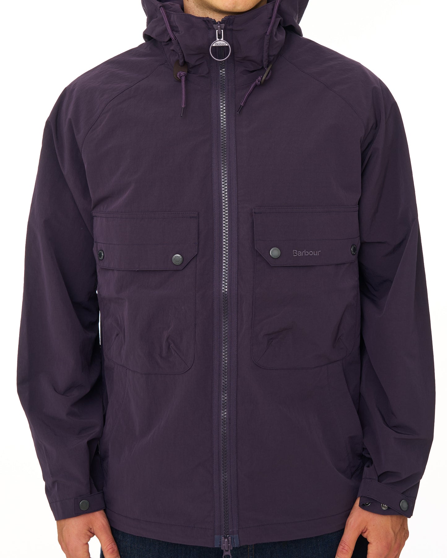Barbour Re-Engineered Trows Showerproof Jacket Grape