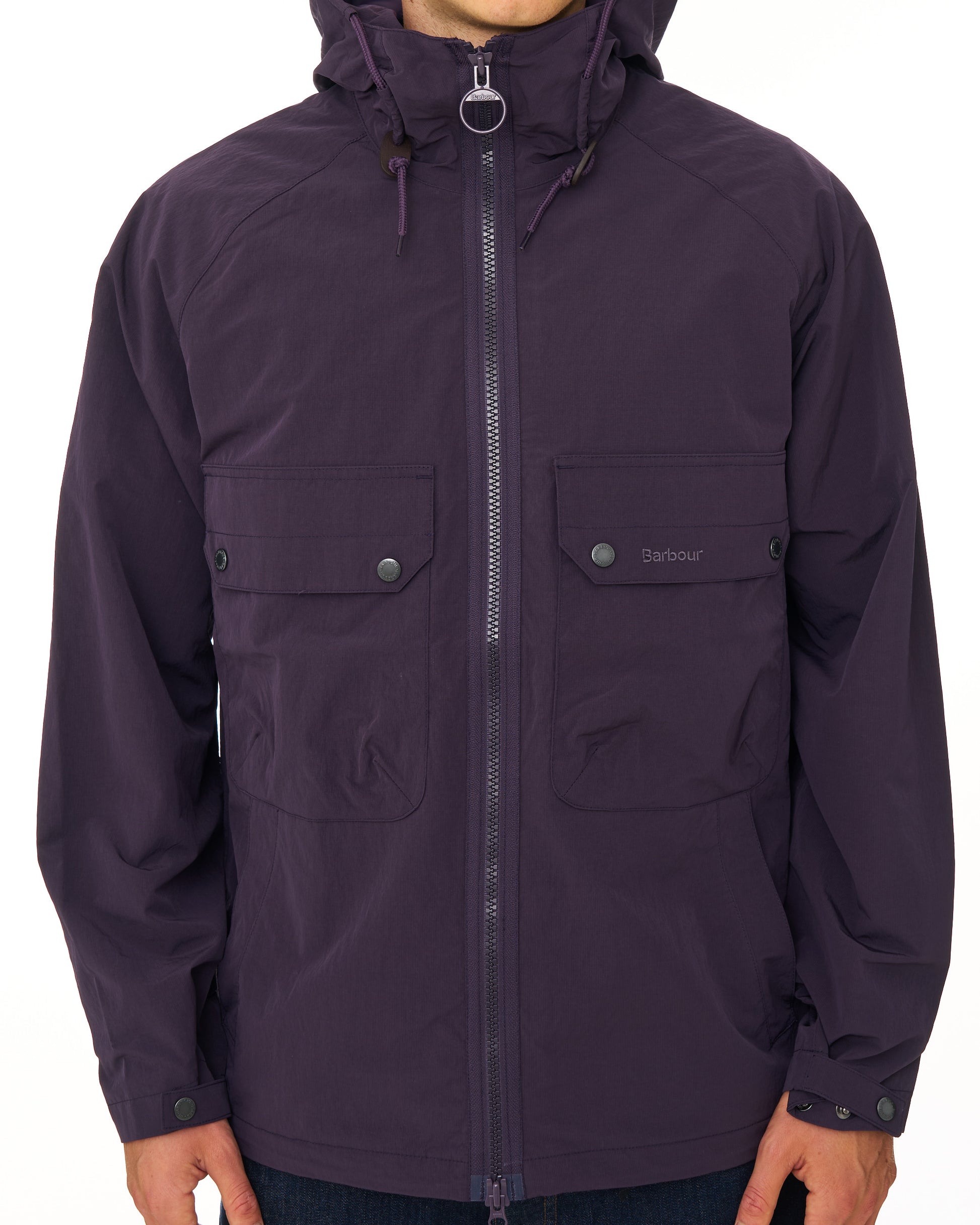 Barbour Re-Engineered Trows Showerproof Jacket Grape