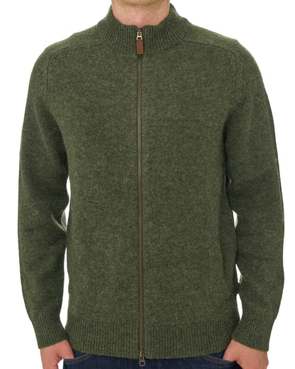 Barbour Talder Zip Through Knit Sage