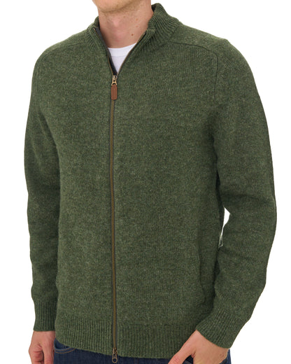 Barbour Talder Zip Through Knit Sage