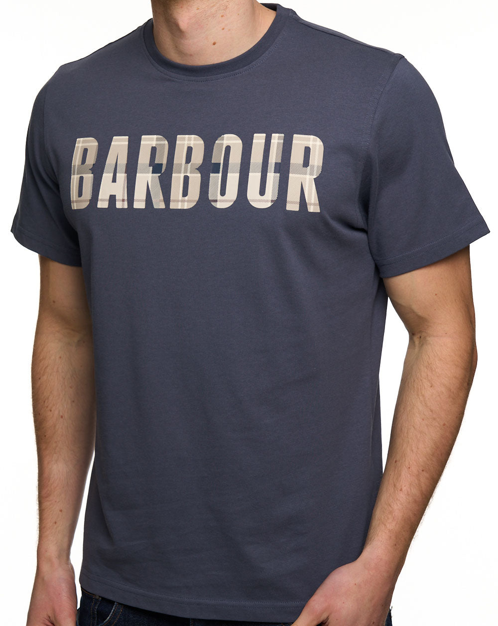Barbour Thurford T Shirt Washed Navy