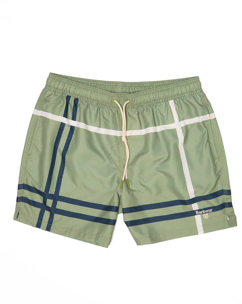 Barbour Twain Swim Shorts Laurel Green