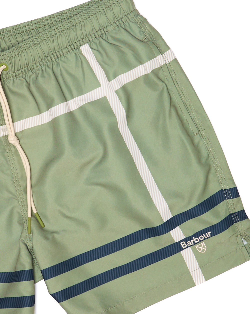 Barbour Twain Swim Shorts Laurel Green