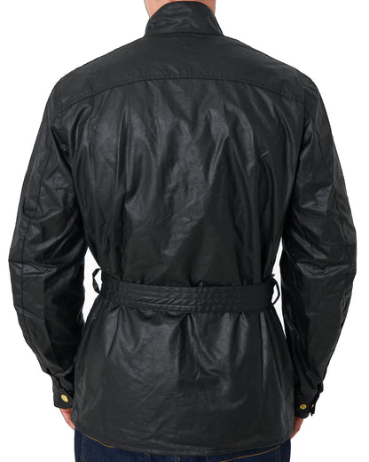 Barbour Union Jack Wachsjacke Schwarz