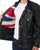 Barbour Union Jack Wachsjacke Schwarz