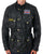 Barbour Union Jack Wachsjacke Schwarz