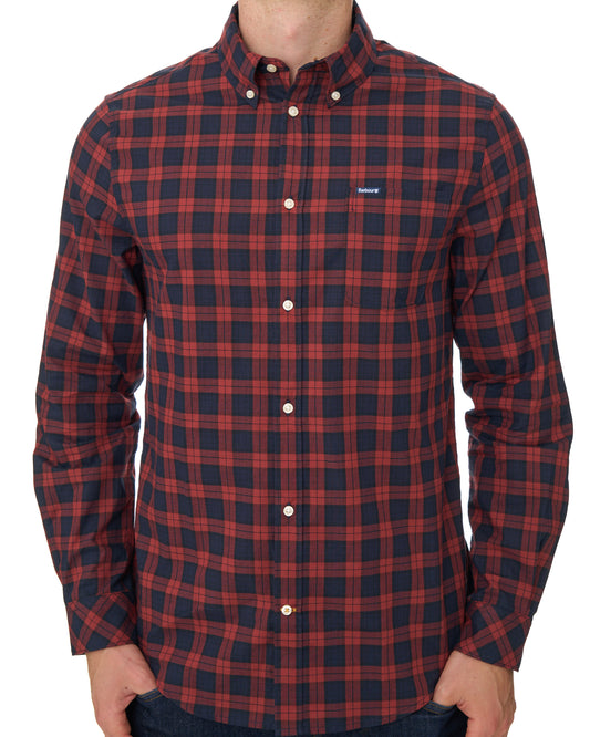 Barbour Barbour Windsor Tailored Checked Shirt Red