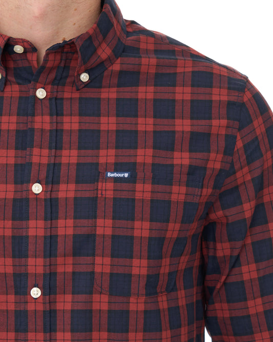 Barbour Barbour Windsor Tailored Checked Shirt Red