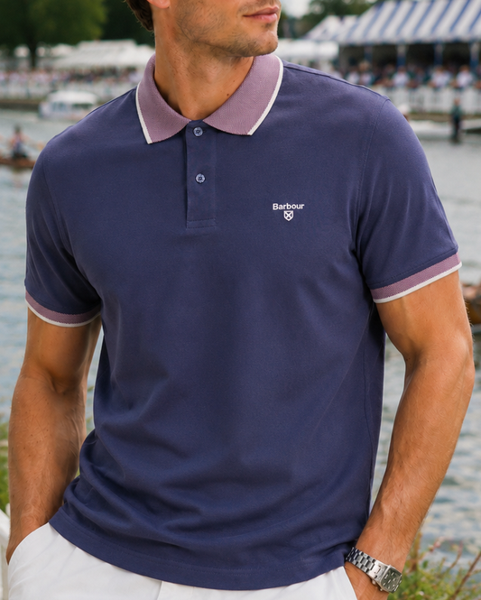 Barbour Barbour Cornsay Polo, gewaschenes Marineblau