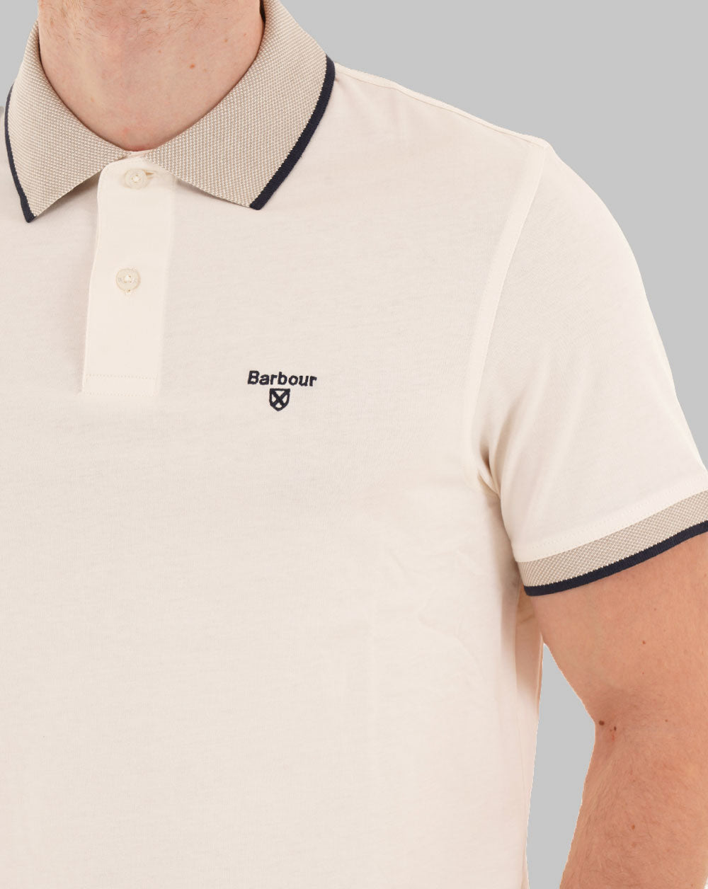 Barbour Cornsay Polohemd, Flüsterweiß