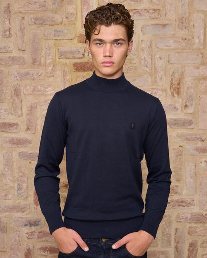 Gabicci Vintage Duke Rollkragenpullover, Marineblau
