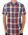 Ben Sherman Gingham Overcheck SS Shirt Dark Red