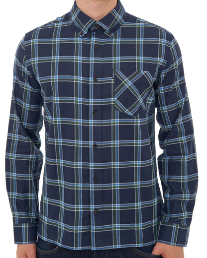 Ben Sherman Grid Check Shirt Dark Navy