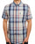 Ben Sherman Oversized Check SS Shirt Blue Grey