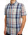 Ben Sherman Oversized Check SS Shirt Blue Grey