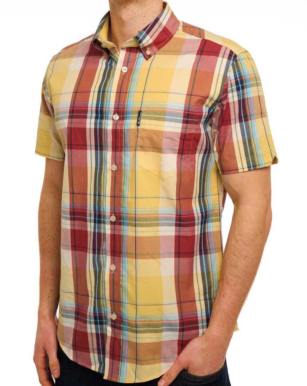 Ben Sherman Oversized Check SS Shirt Zest
