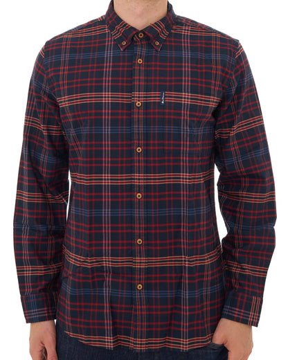 Ben Sherman Oxford Check Shirt Dark Navy