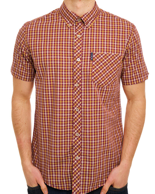 Ben Sherman Ben Sherman Signature House Check SS Shirt Cherry