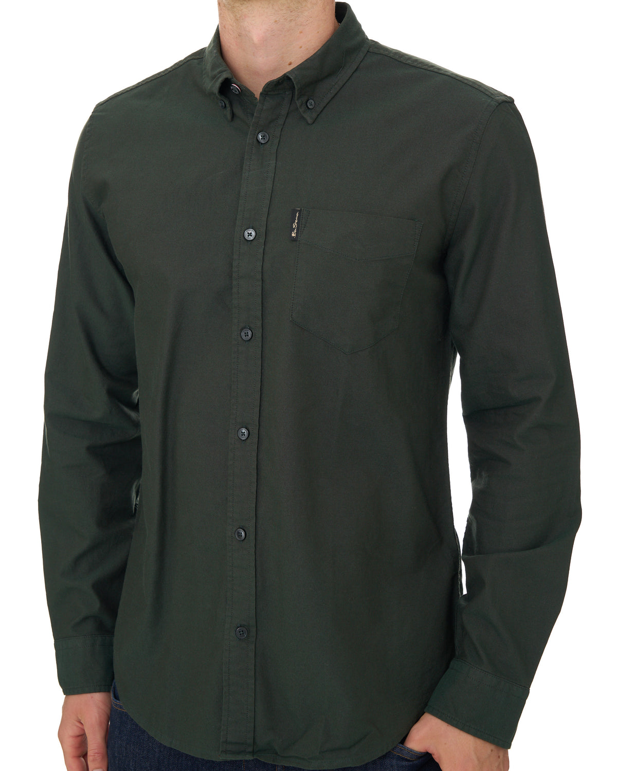 Ben Sherman Signature LS Oxford Shirt Lotus Green
