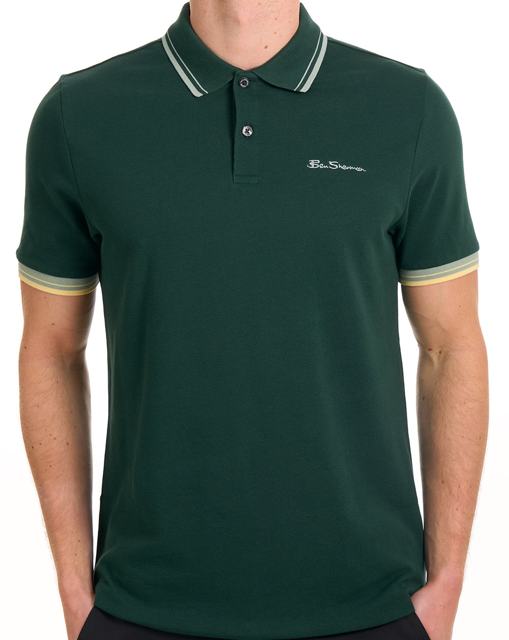 Ben Sherman Signature Piqué Polo Waldgrün