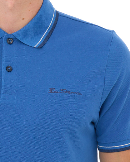 Ben Sherman Signature Pique Polo Lapis Blue