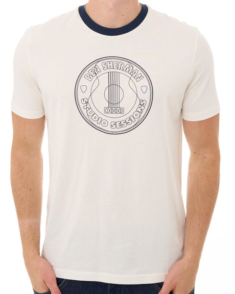Ben Sherman Studio Session T Shirt Ivory