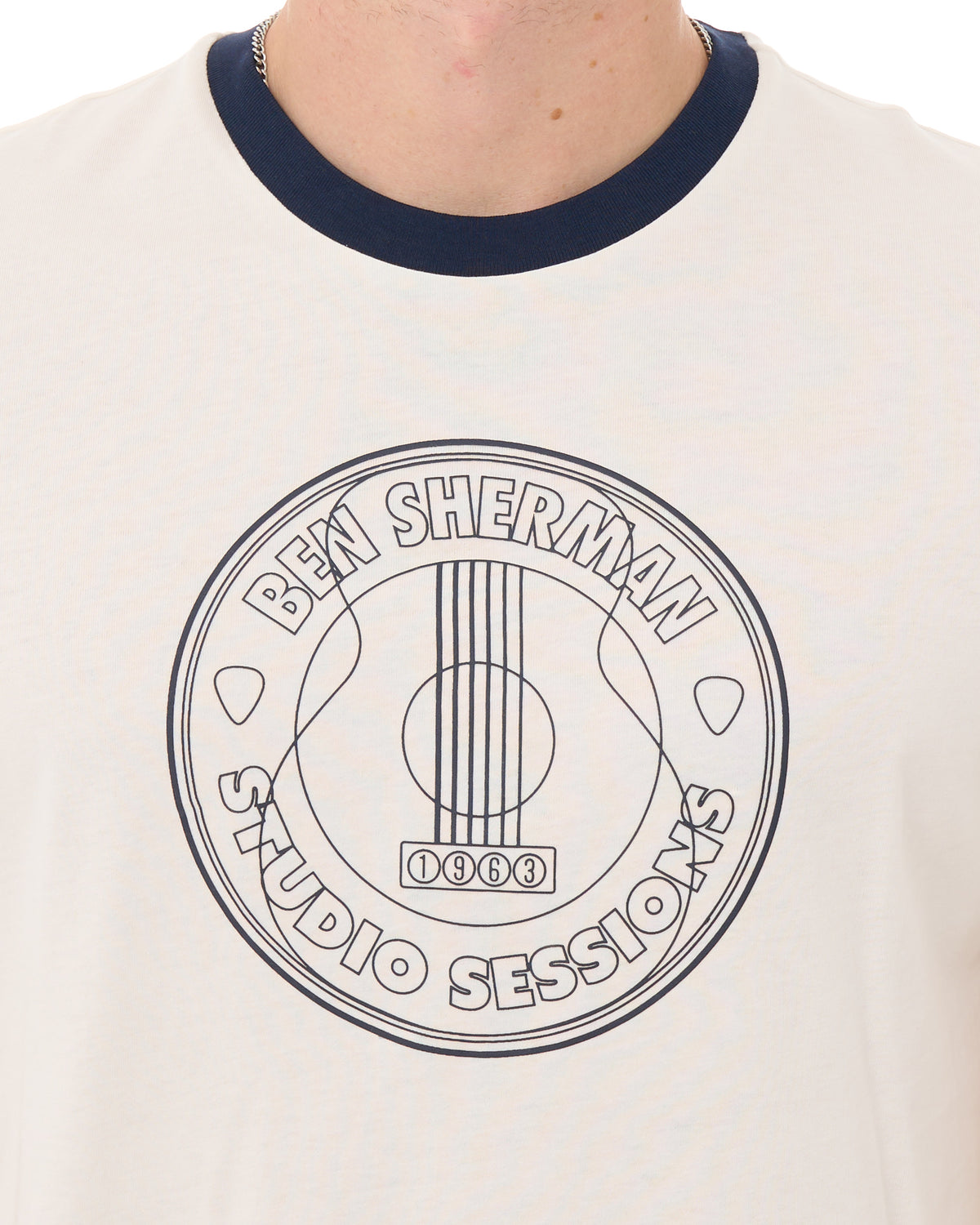 Ben Sherman Studio Session T Shirt Ivory