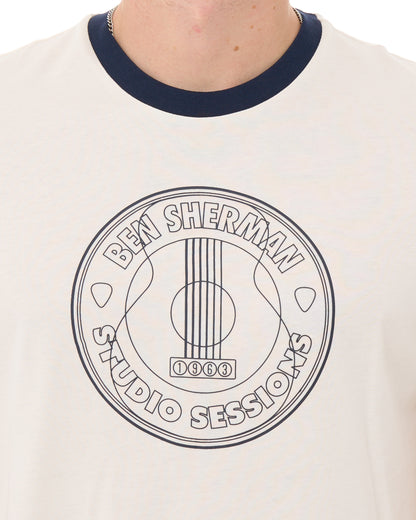 Ben Sherman Studio Session T Shirt Ivory