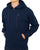 Benetton Full Zip Hoody Tonal Navy
